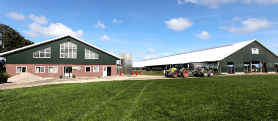 Boerderij met DeLaval koeltank