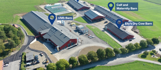 Hamra Farm, DeLaval haar commerciële melkveebedrijf en een belangrijk research- en trainingscentrum in Tumba, Zweden