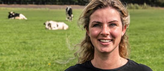 Melkveehoudster Debbie