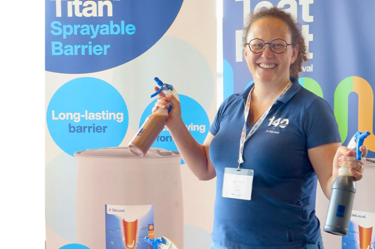 Julie Geldhof, market solution manager en cluster solution specialist, op de National Mastitis Council Conference