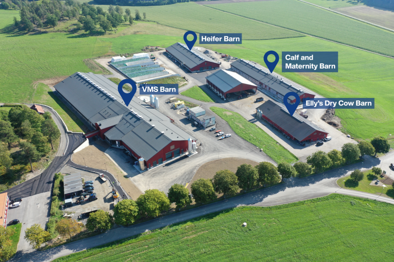 Hamra Farm, DeLaval haar commerciële melkveebedrijf en een belangrijk research- en trainingscentrum in Tumba, Zweden