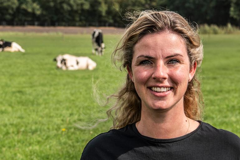 Melkveehoudster Debbie