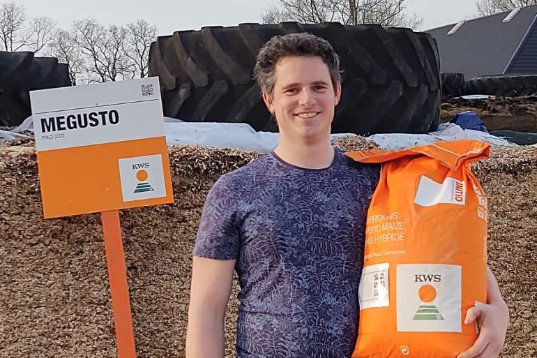 De winnaar met de beste kuiluitslag: Wytze Hoogeveen
