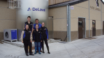 Familie Lanneau voor hun melkveebedrijf met DeLaval Koeltank. 