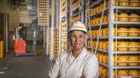 Chantal in fabriek
